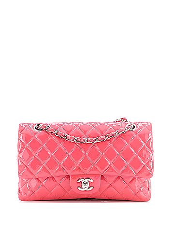 Chanel Classic Double Flap Bag Quilted Patent Medium (view 1)