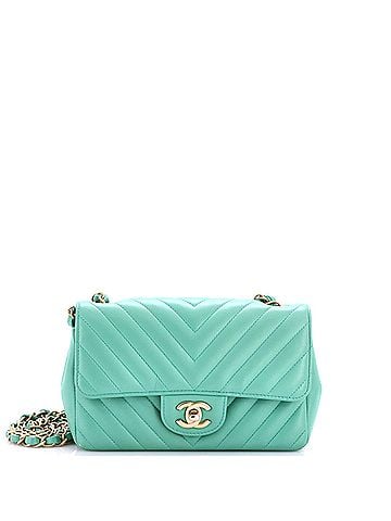 Chanel Classic Single Flap Bag Chevron Lambskin Mini (view 1)