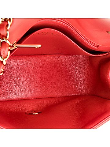 Chanel Square Classic Single Flap Bag Chevron Lambskin Mini (view 2)