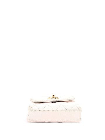 Chanel Coco Top Handle Clutch with Chain Quilted Caviar (view 2)