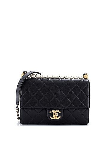Chanel Chic Pearls Flap Bag Quilted Lambskin Small (view 1)