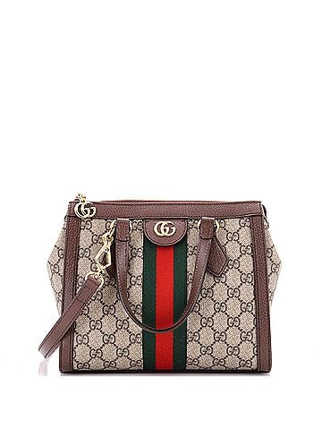 Gucci Ophidia Top Handle Tote GG Coated Canvas Small (view 1)