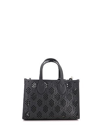Gucci Convertible Tote GG Debossed Laser Cut Leather Small (view 2)