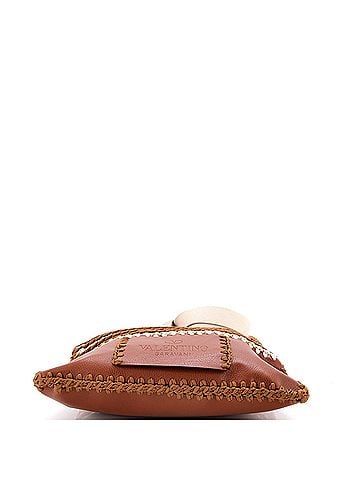 Valentino Garavani Identity Flat Tote Leather and Crochet (view 2)