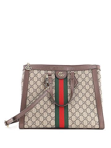 Gucci Ophidia Top Handle Tote GG Coated Canvas Medium (view 1)