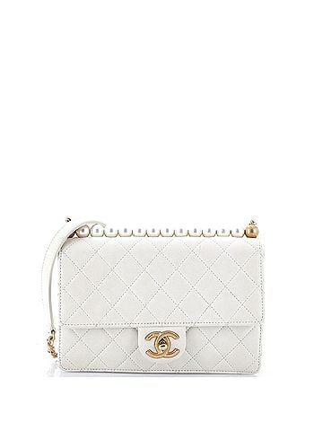 Chanel Chic Pearls Flap Bag Quilted Lambskin Small (view 1)