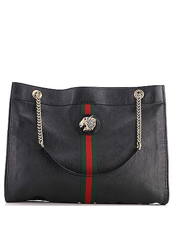 Gucci Rajah Chain Tote Leather Large (view 1)