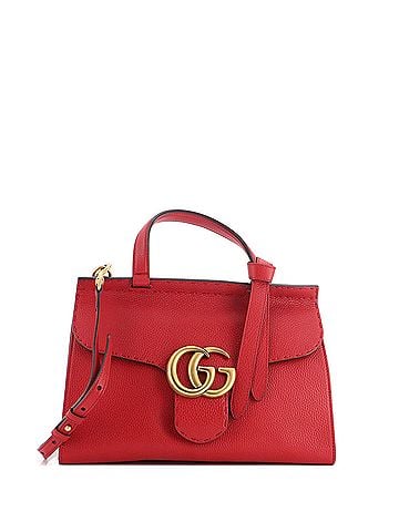 Gucci GG Marmont Top Handle Bag Leather Small (view 1)