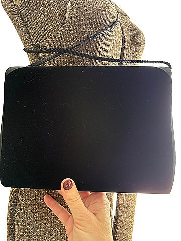 La Regale Leather Clutch (view 2)