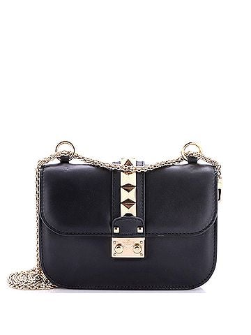 Valentino Garavani Glam Lock Shoulder Bag Leather Small (view 1)