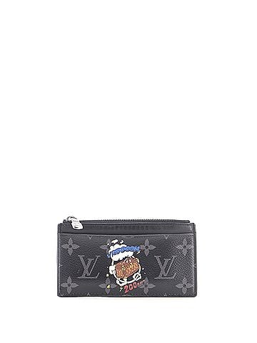 Louis Vuitton Coin Card Holder Limited Edition Comic Trunk Printed Monogram Eclipse Canvas (view 1)