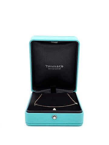 Tiffany & Co. T Smile Pendant Necklace 18K Rose Gold Large (view 2)
