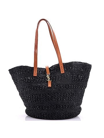Saint Laurent Panier Monogram Basket Shopper Raffia Medium (view 1)
