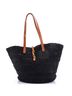 Saint Laurent Black Panier Monogram Basket Shopper Raffia Medium One size - photo 1