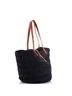 Saint Laurent Black Panier Monogram Basket Shopper Raffia Medium One size - photo 3