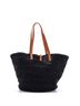 Saint Laurent Black Panier Monogram Basket Shopper Raffia Medium One size - photo 4