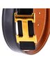 Hermès 100% Leather Black Constance Reversible Belt Leather Medium One size - photo 3
