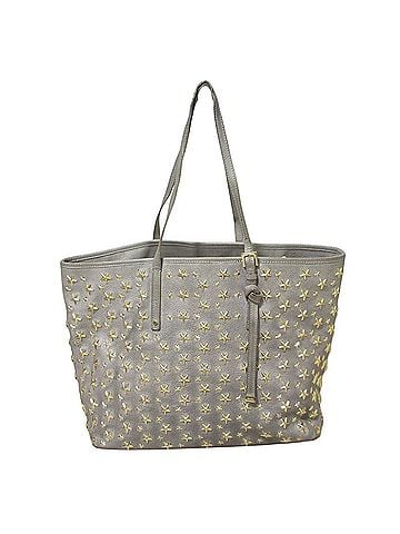 Jimmy Choo JIMMY CHOO Sasha M Star Studded Leather Tote Bag, Silver, Women's (view 1)