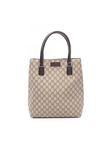 Gucci Gucci GG Plus Tote Bag Handbag, Coated Canvas Leather, Women's, Beige/Brown, 131220 (view 1)