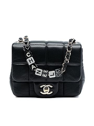 Chanel Mini Quilted Lambskin Resin Crystal Square Monacoco Flap (view 1)