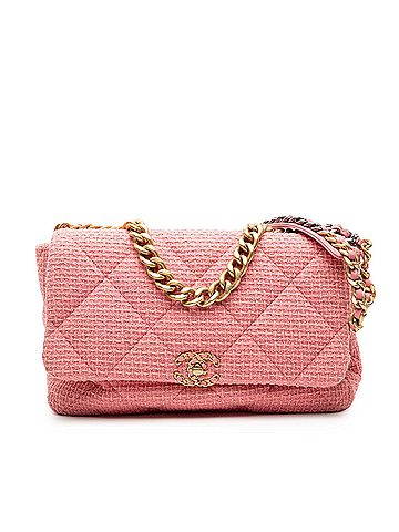 Chanel Maxi Tweed 19 Flap (view 1)
