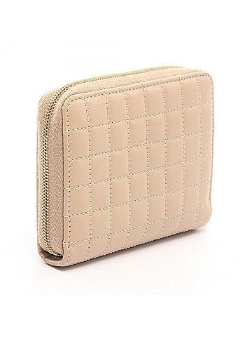 Céline Celine C-charm wallet/coin purse, leather, women's, beige. (view 2)