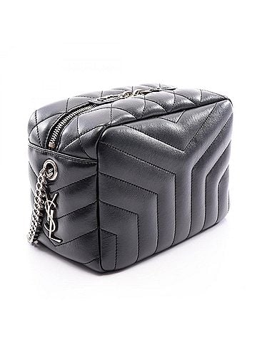 Saint Laurent Yves Saint Laurent Saint Laurent Paris Loulou Shoulder Bag/Handbag, Leather, Women's, Black, 574102 (view 2)