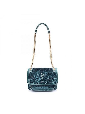 Saint Laurent Yves Saint Laurent Saint Laurent Paris Niki Baby Shoulder Bag/Handbag, Fabric, Women's, Green, 633160 (view 1)
