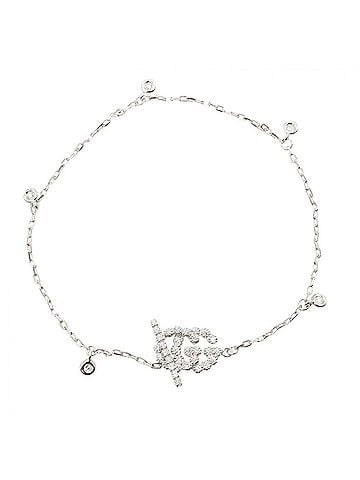 Gucci Gucci GG Running Diamond Bracelet, 18K White Gold (18KWG), Diamond, Women's, Silver/Clear Tone (view 1)