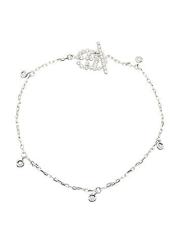 Gucci Gucci GG Running Diamond Bracelet, 18K White Gold (18KWG), Diamond, Women's, Silver/Clear Tone (view 2)