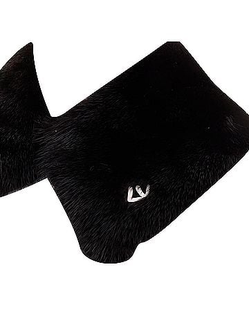 Louis Vuitton Louis Vuitton Mink Fur Leather Silk Scarf (view 2)