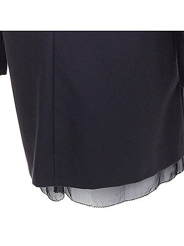 The Row The Row Wool Silk Sheer Layer Boxy Top (view 2)