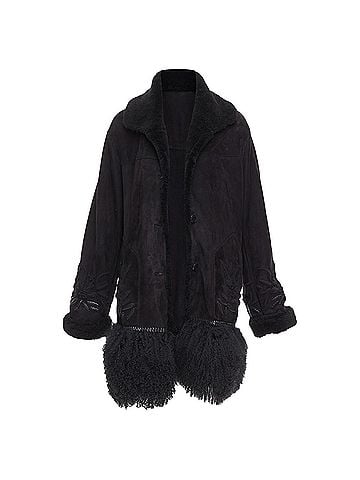 Ermanno Scervino Ermanno Scervino Shearling Leather Coat (view 1)