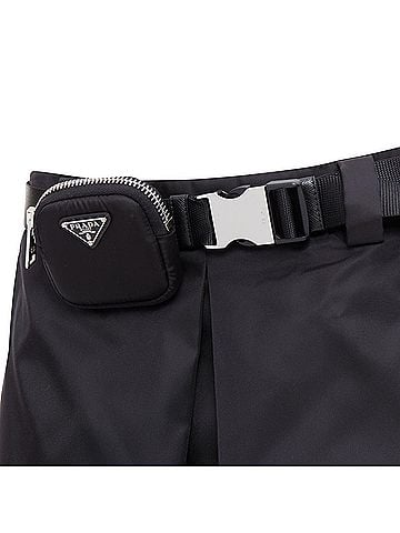 Prada Prada Re-Nylon Buckle Belt Mini Skirt (view 2)