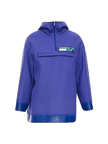 Prada Prada Wool Lacquered Popover Hoodie (view 1)