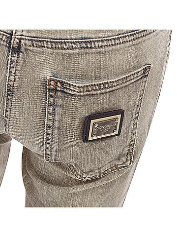Dolce & Gabbana Dolce Gabbana Logo Metal Plate Jeans (view 2)