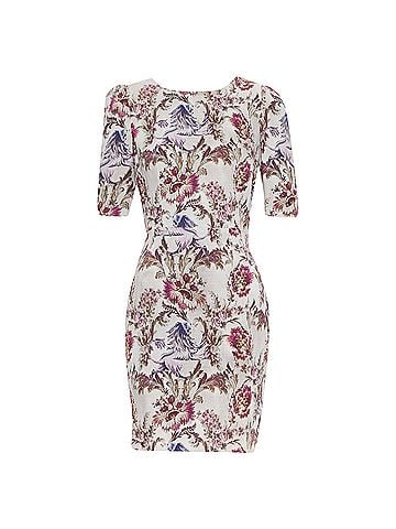 Dolce & Gabbana Dolce Gabbana Silk Barocco Sheath Dress (view 1)