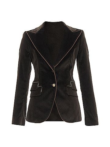 Dolce & Gabbana Dolce Gabbana Velvet Peak Lapel Blazer (view 1)