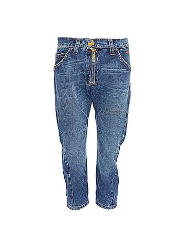 Dsquared2 Dsquared2 Crab Button Crop Denim Jeans (view 1)