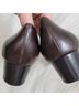 Andrea Carrano 100% Leather Brown Heels Size EU 41 - photo 16