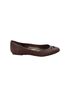 Lands' End 100% Suede Solid Brown Flats Size 7 - photo 1