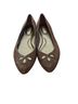 Lands' End 100% Suede Solid Brown Flats Size 7 - photo 2