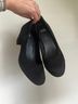 Eileen Fisher 100% Suede Solid Black Heels Size 7 1/2 - photo 4