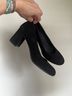 Eileen Fisher 100% Suede Solid Black Heels Size 7 1/2 - photo 5