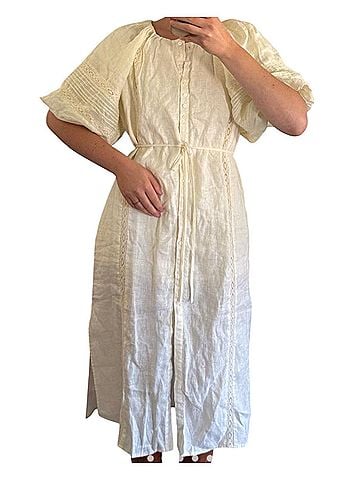 Anthropologie Ophelia Linen Dress Casual Dress (view 1)