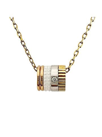 Boucheron Boucheron Quatre Whites Necklace, 18K Yellow Gold Diamond Necklace for Women (view 1)