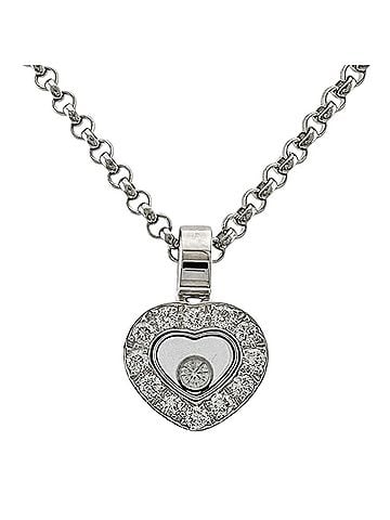 Chopard Chopard Happy Diamonds Necklace, 18K White Gold, Diamonds, Women's (view 1)