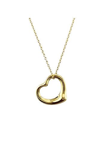 Tiffany & Co. Tiffany &amp; Co. Open Heart Necklace, 18K Yellow Gold, Women's. (view 1)