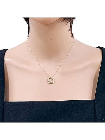 Tiffany & Co. Tiffany &amp; Co. Open Heart Necklace, 18K Yellow Gold, Women's. (view 2)