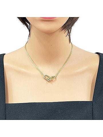 Tiffany & Co. Tiffany HardWear Double Link Pendant Necklace, 18K Yellow Gold, Women's, by &amp; Co. (view 2)